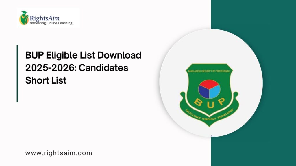 BUP Eligible List Download 2025-2026