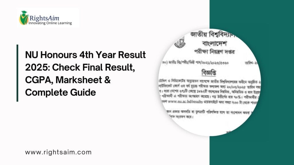 NU Honours 4th Year Result