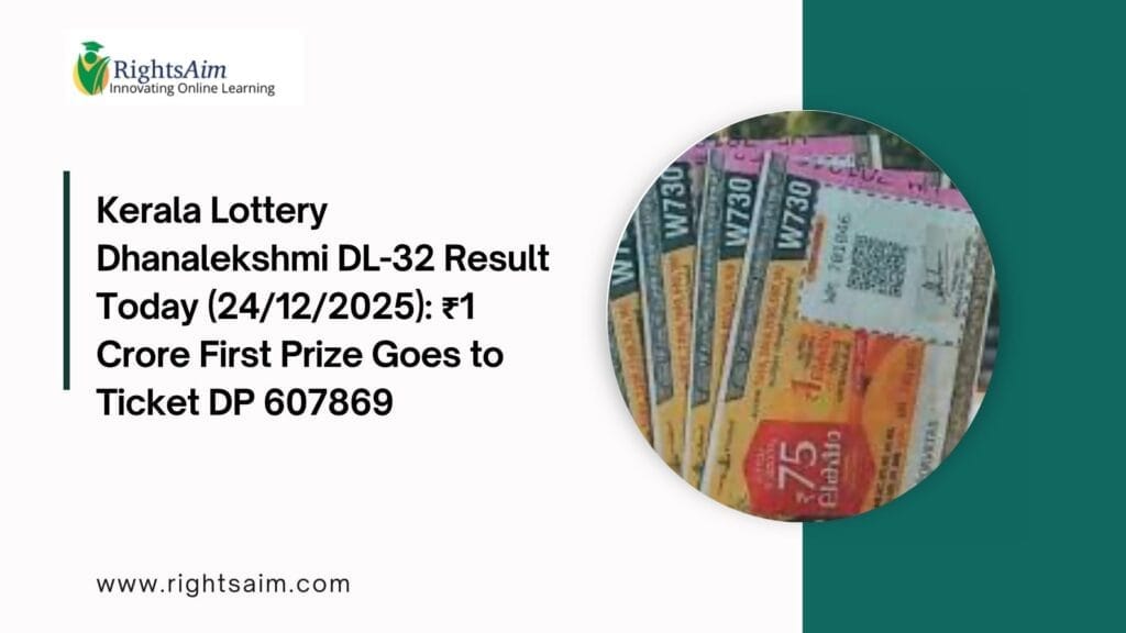 Kerala Lottery Dhanalekshmi DL-32 Result Today