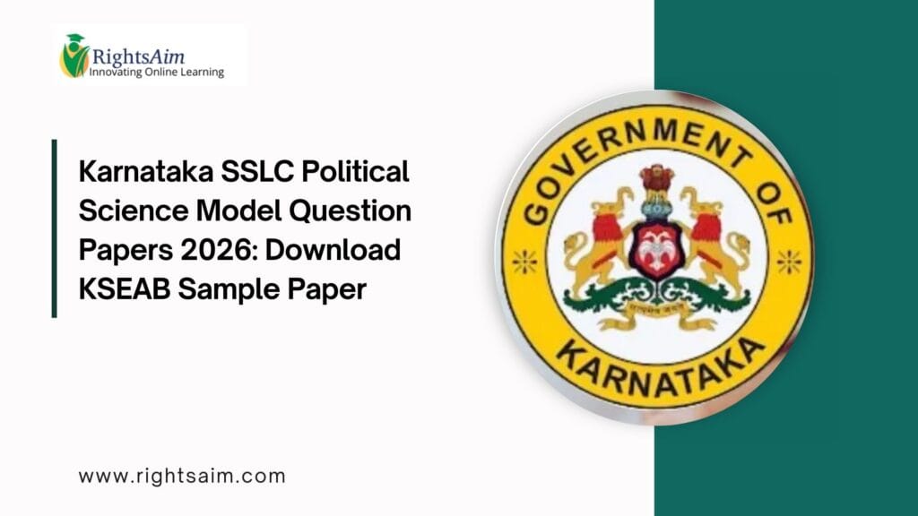 Karnataka SSLC Political Science Model Question Papers 2026
