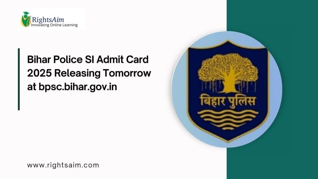 Bihar Police SI Admit Card 2025