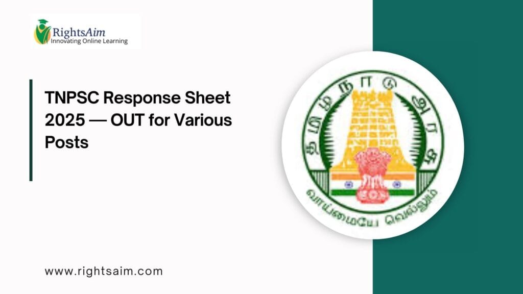 TNPSC Response Sheet 2025