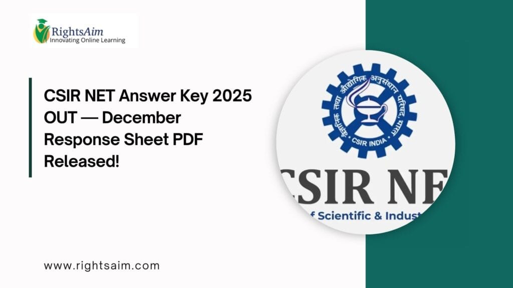 CSIR NET Answer Key 2025