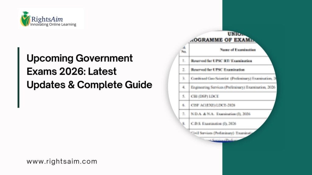 Upcoming Government Exams 2026