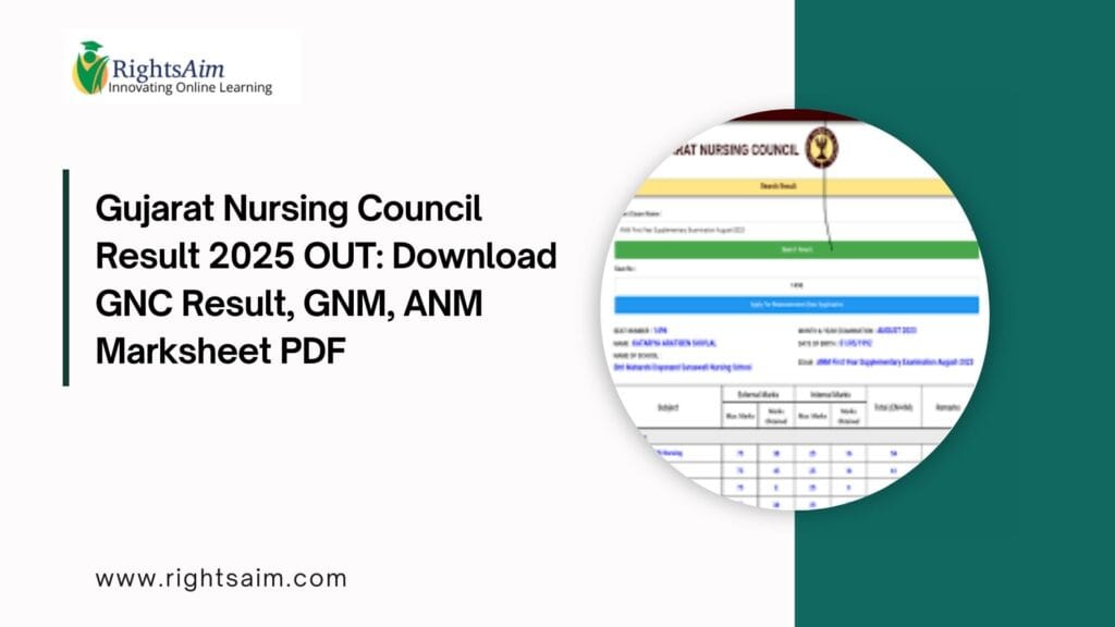 Gujarat Nursing Council Result 2025