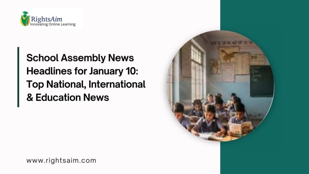 School Assembly News Headlines for January 10