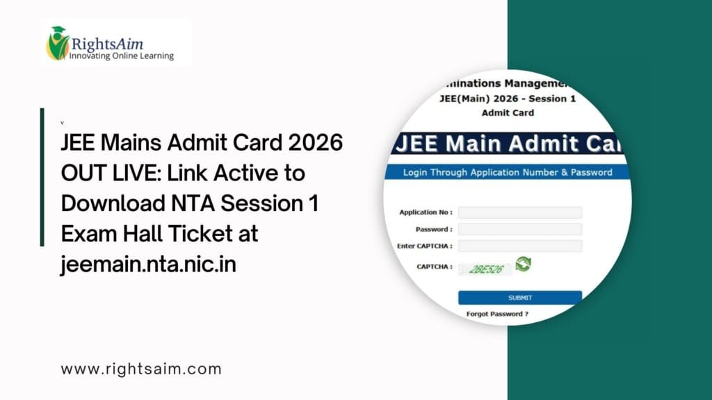 JEE Mains Admit Card 2026