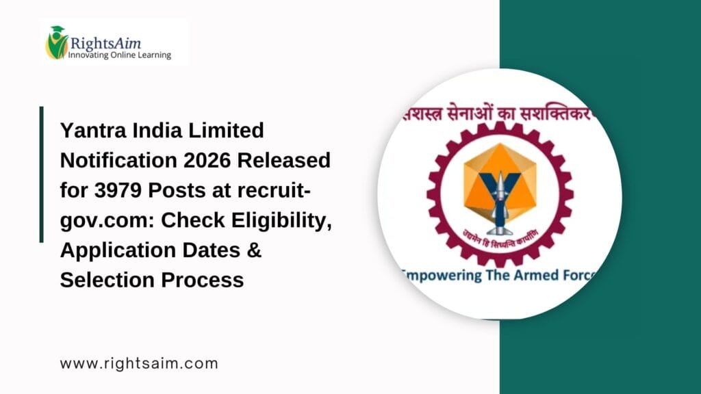 Yantra India Limited Notification 2026