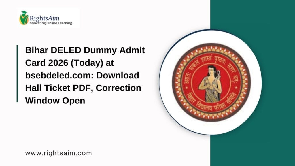 Bihar DELED Dummy Admit Card 2026