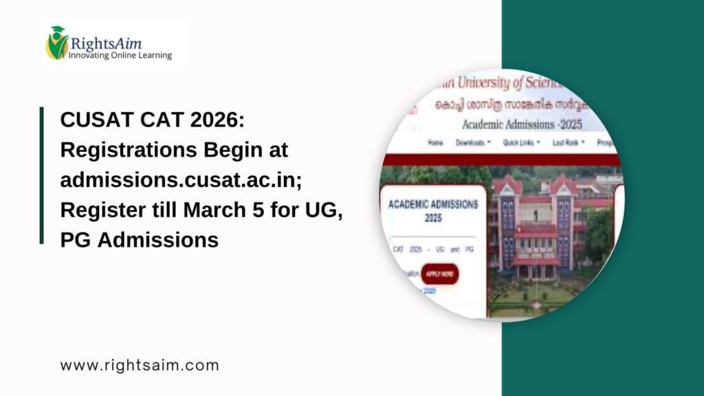 CUSAT CAT 2026