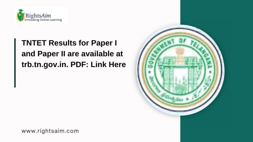 TNTET Results for Paper I and Paper II