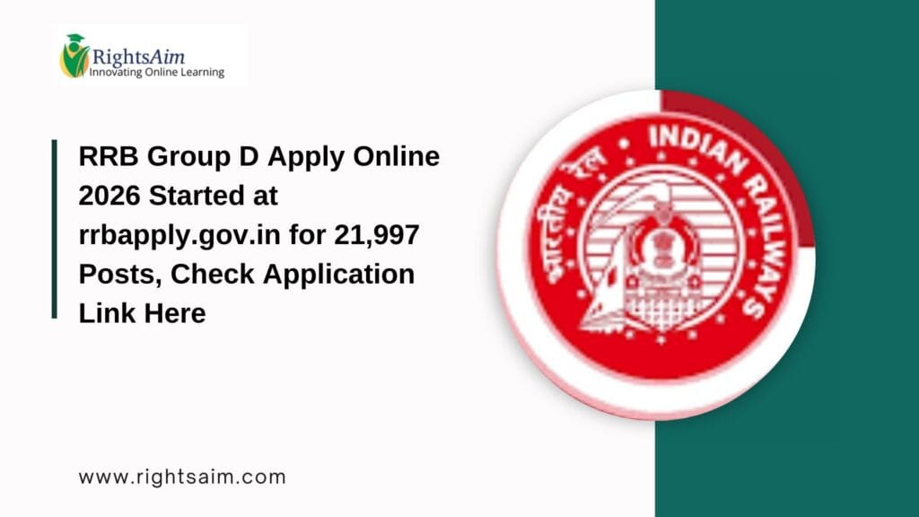 RRB Group D Apply Online 2026