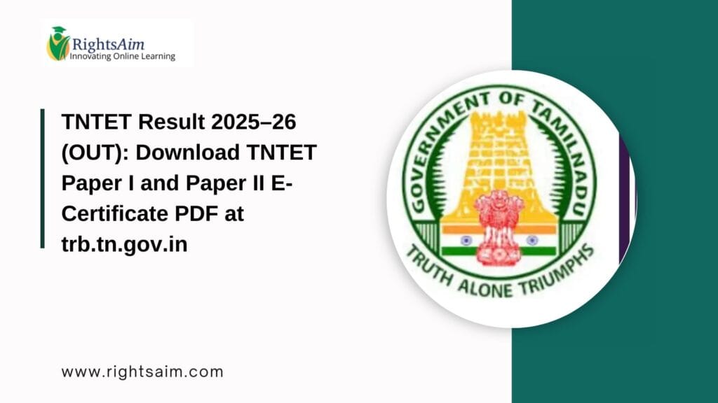 TNTET Result 2025–26