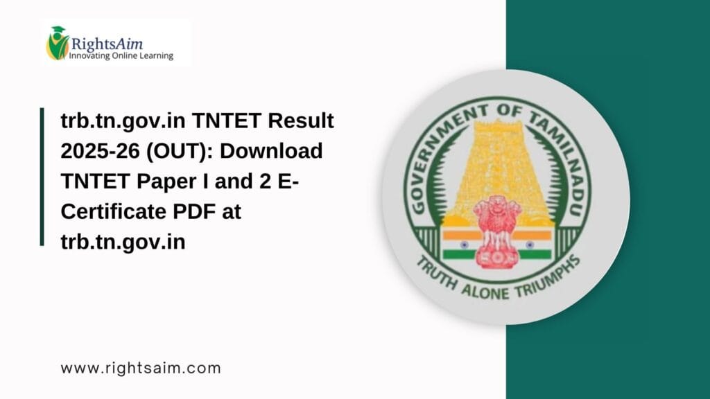 TNTET Result 2025-26