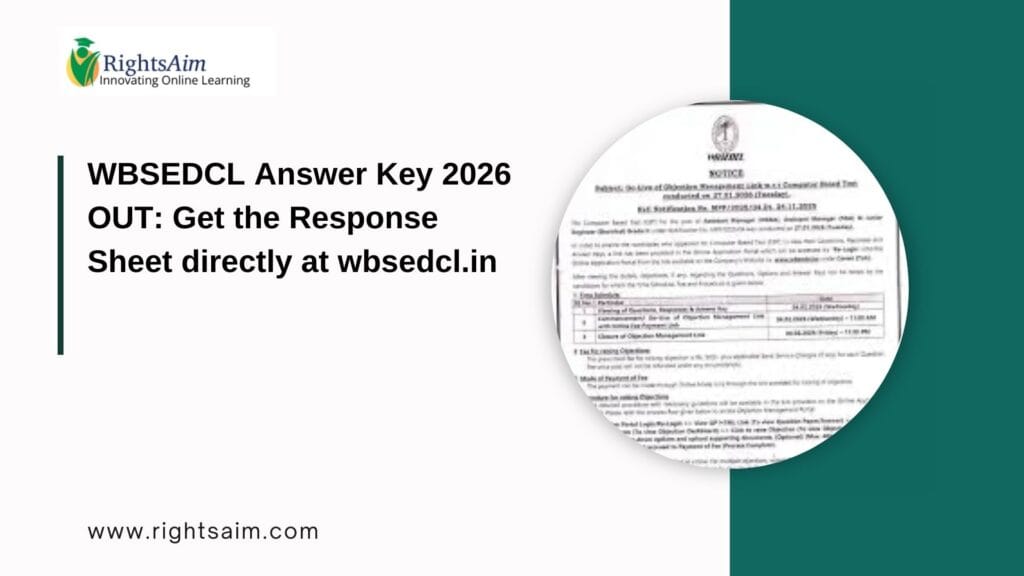 WBSEDCL Answer Key 2026