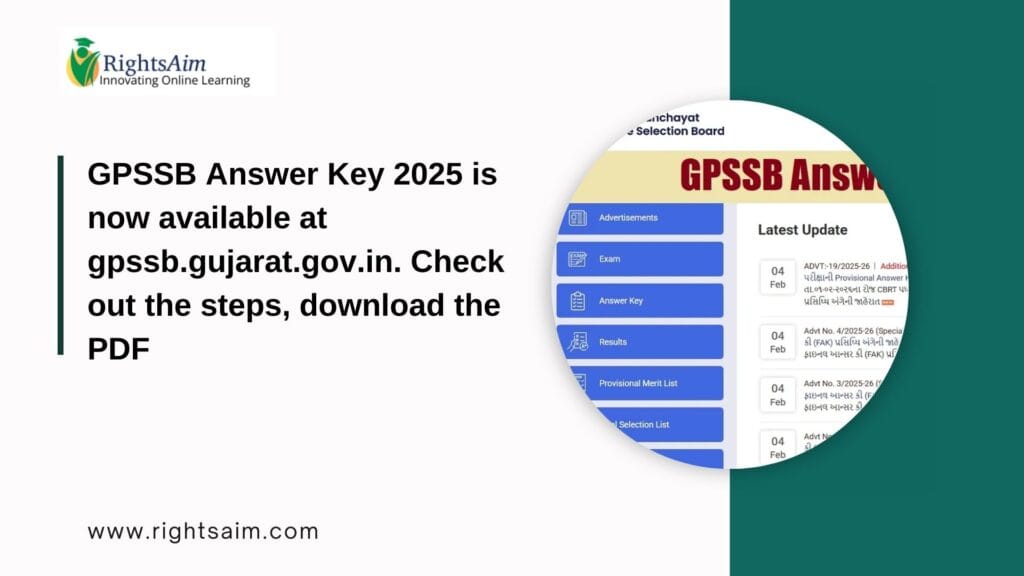 GPSSB Answer Key 2025