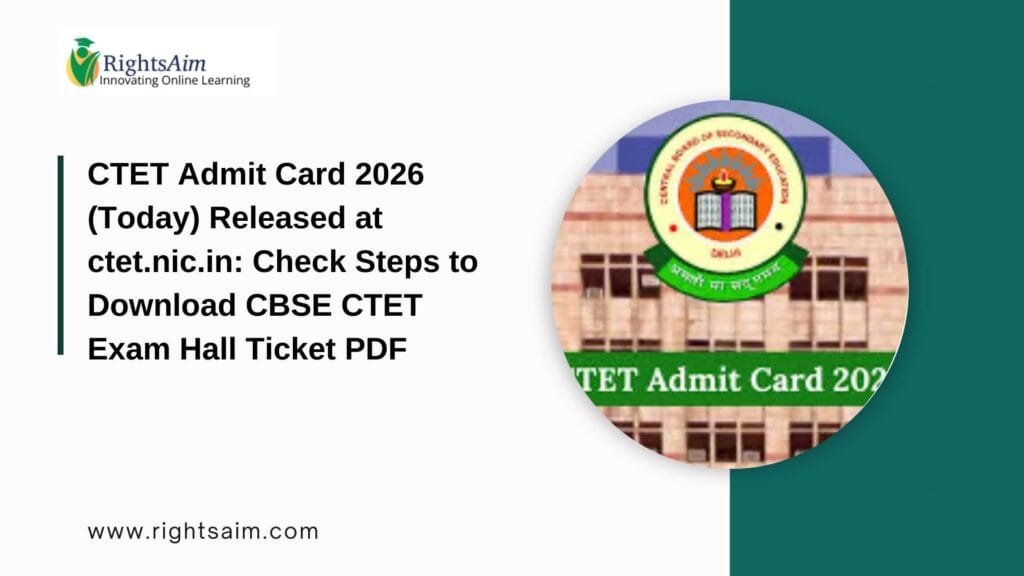 CTET Admit Card 2026
