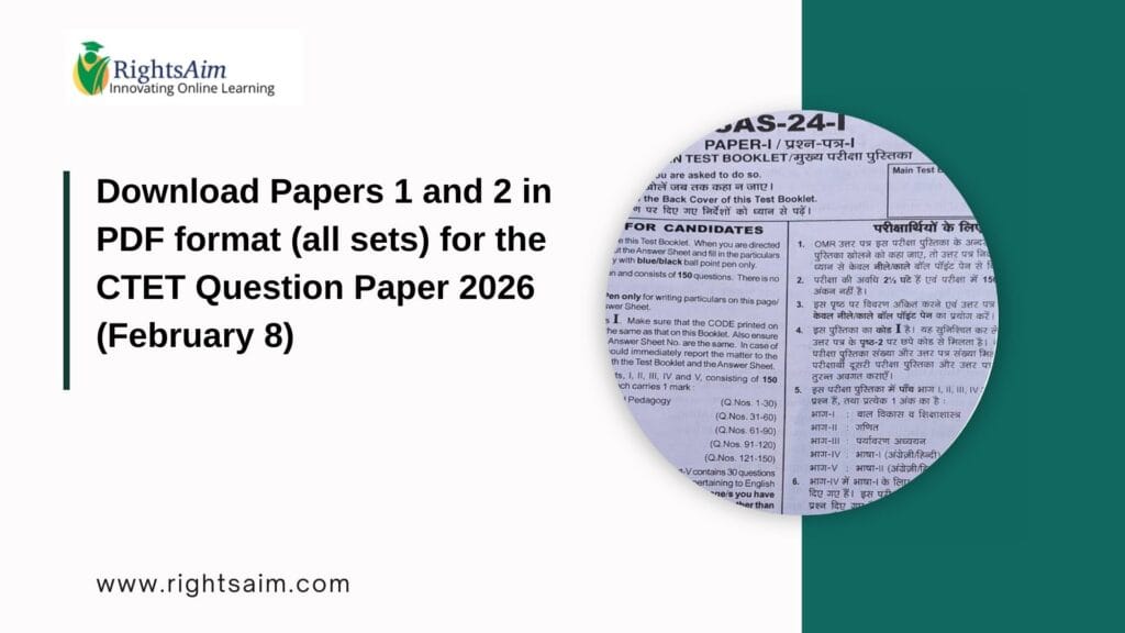 CTET Question Paper 2026