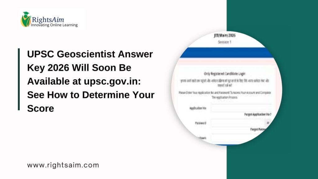 UPSC Geoscientist Answer Key 2026