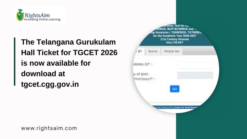 TGCET 2026 is now available for download at tgcet.cgg.gov.in