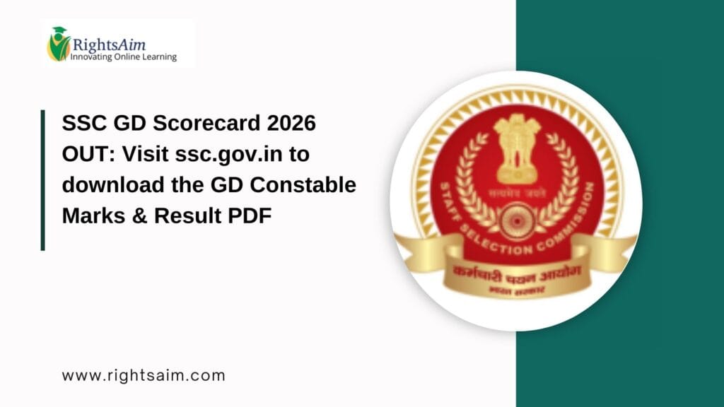 SSC GD Scorecard 2026