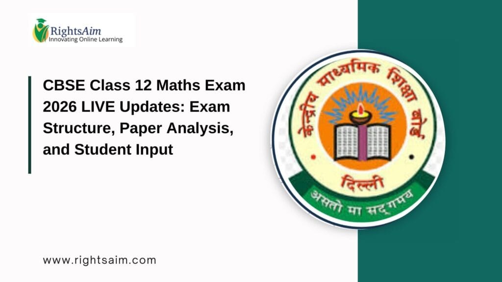 CBSE Class 12 Maths Exam 2026