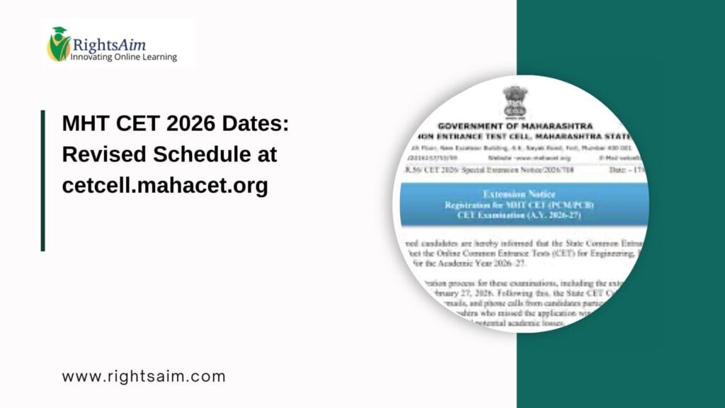 MHT CET 2026 Dates