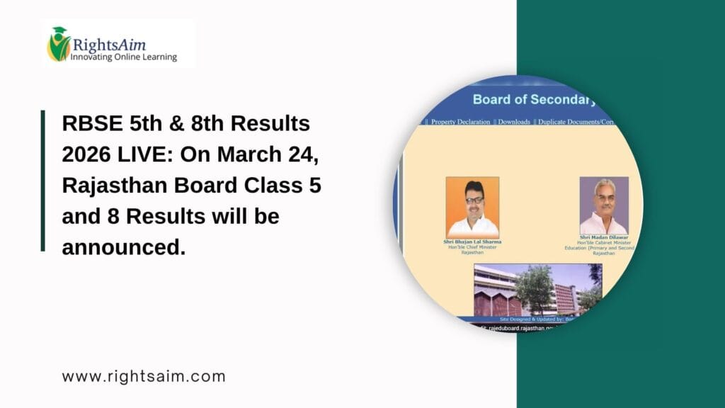 RBSE 5th & 8th Results 2026