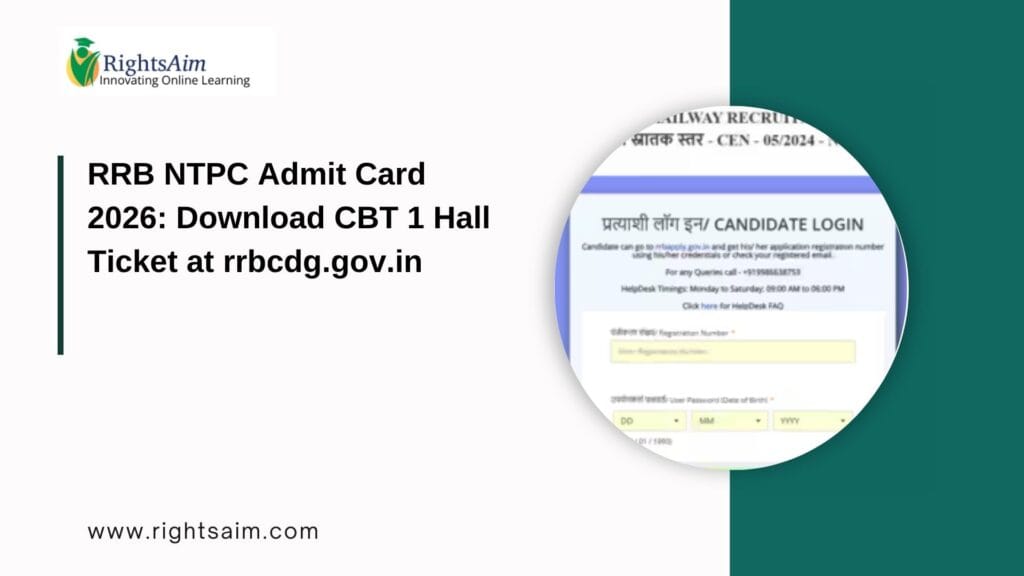 RRB NTPC Admit Card 2026