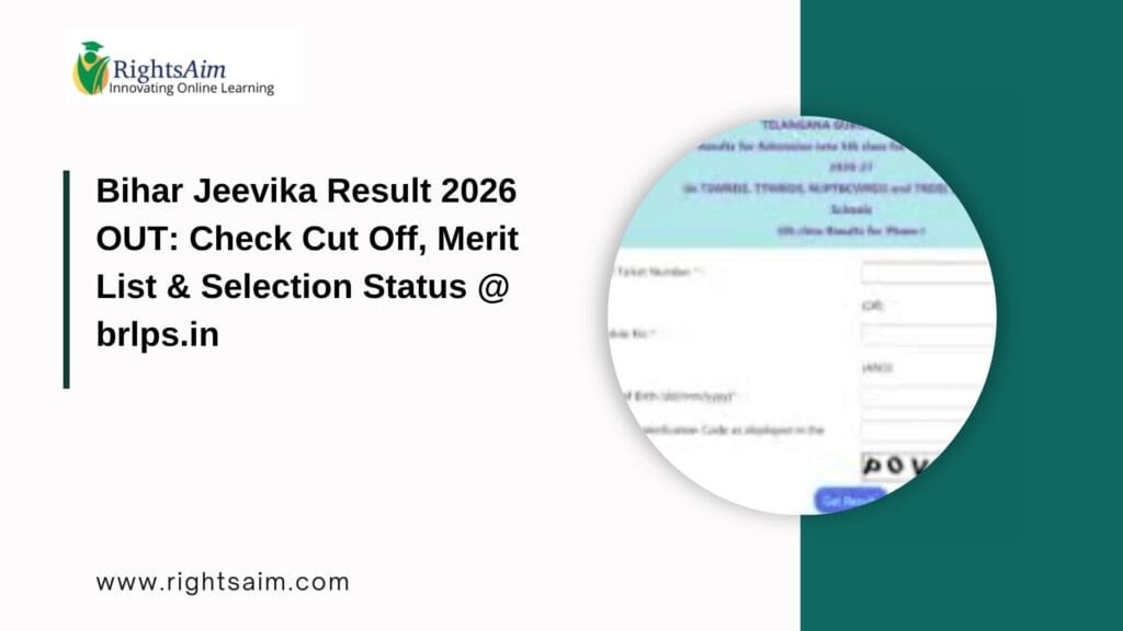 Bihar Jeevika Result 2026 OUT