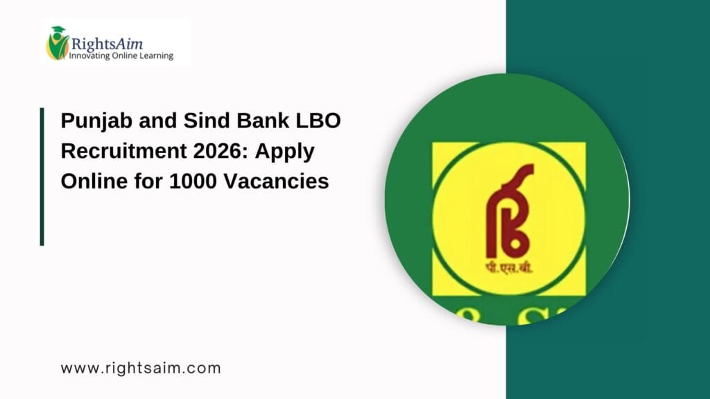 Punjab and Sind Bank LBO Recruitment 202