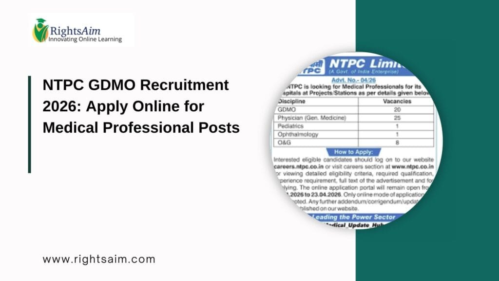 NTPC GDMO Recruitment 2026