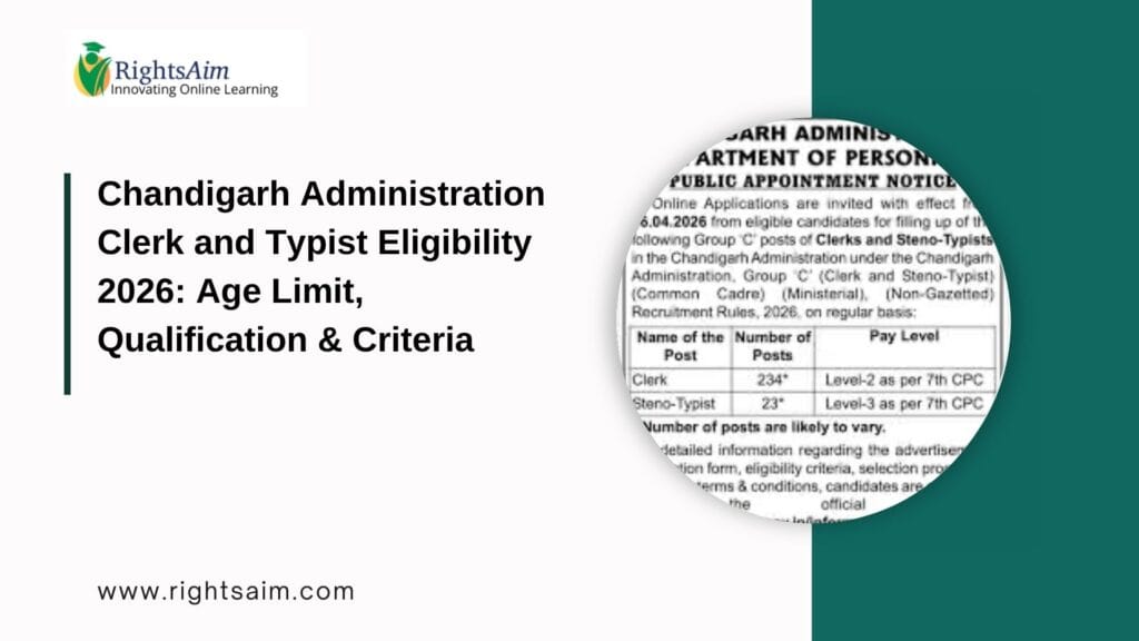 Chandigarh Administration Clerk and Typist Eligibility 2026