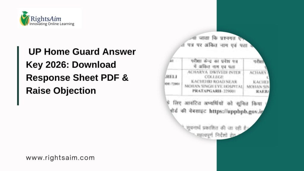 UP Home Guard Answer Key 2026