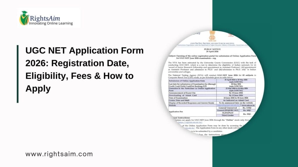 UGC NET Application Form 2026