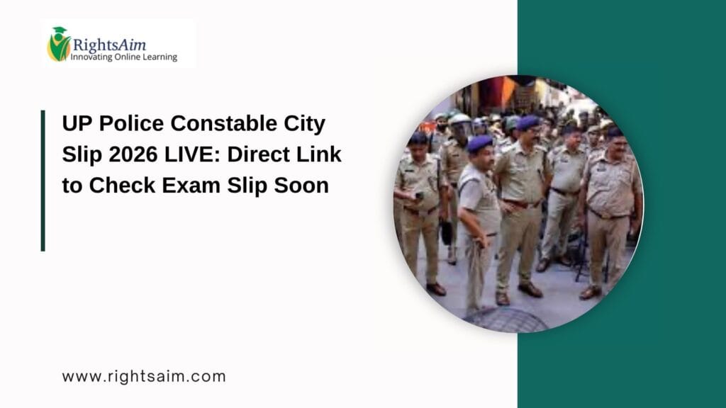 UP Police Constable City Slip 2026