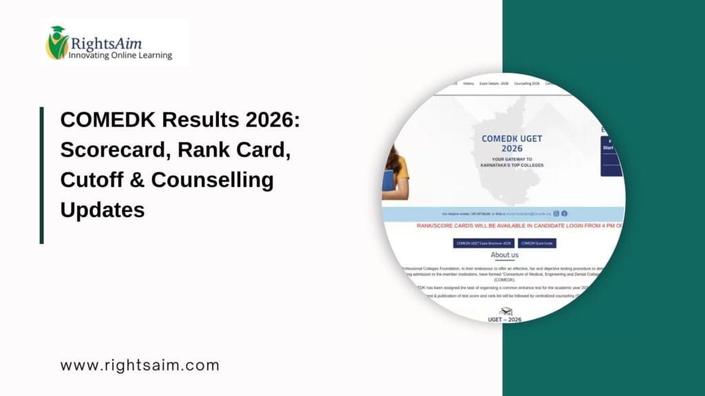 COMEDK Results 2026