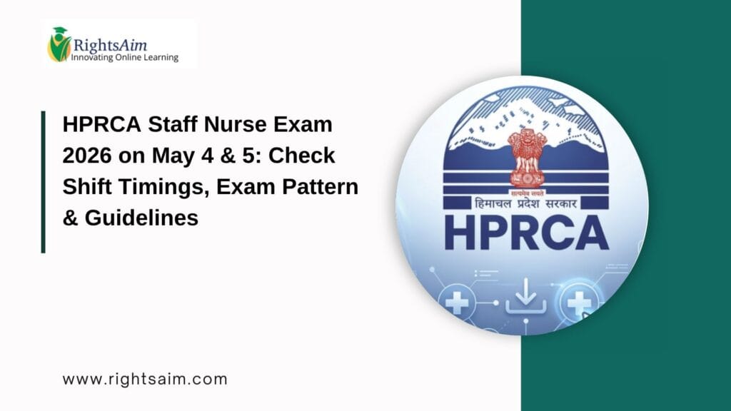 HPRCA Staff Nurse Exam 2026 on May 4 & 5