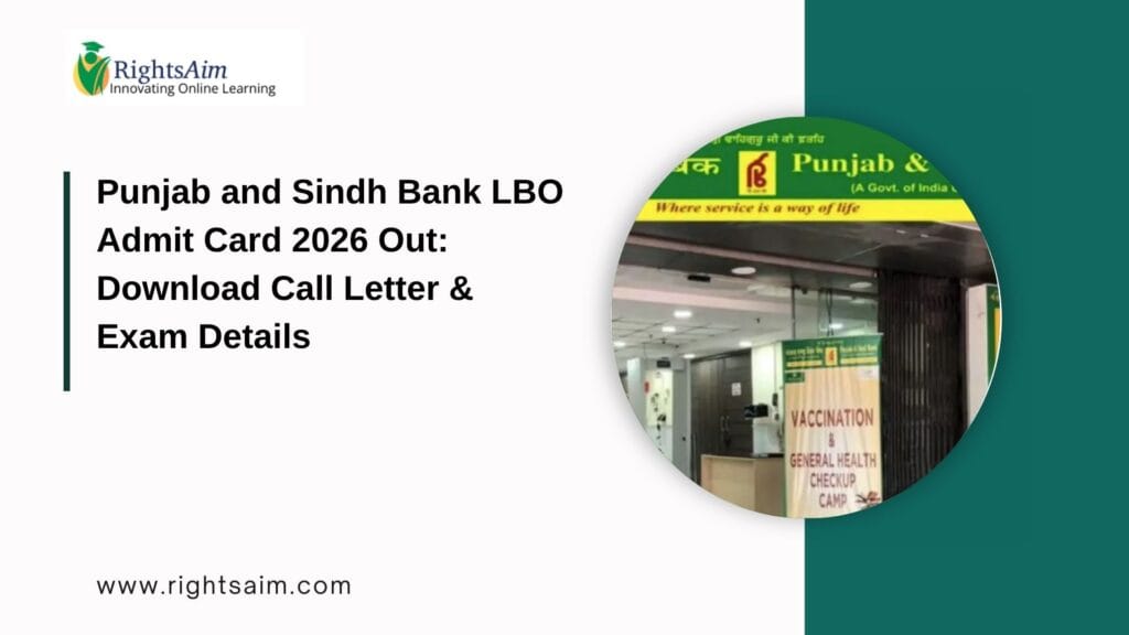 Punjab and Sindh Bank LBO Admit Card 2026