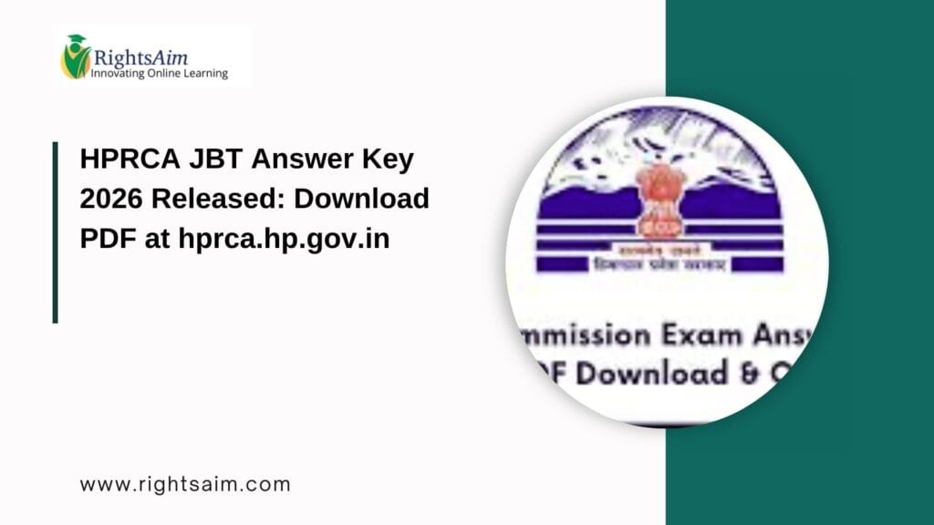HPRCA JBT Answer Key 2026