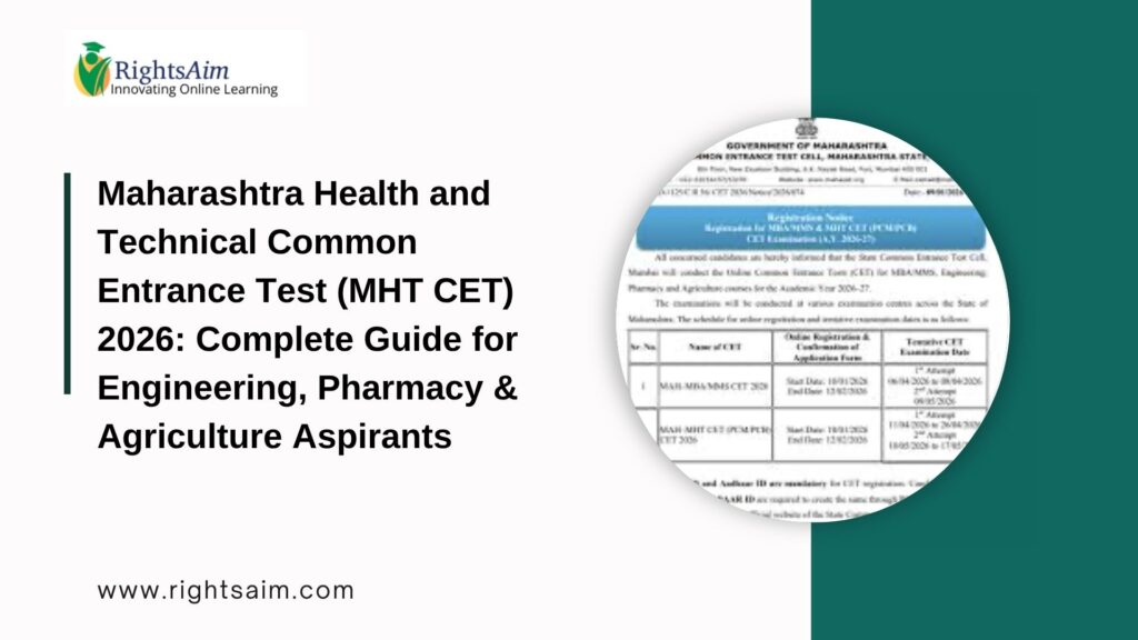 Maharashtra Health and Technical Common Entrance Test (MHT CET) 2026: