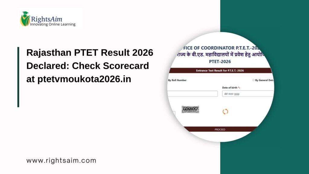 Rajasthan PTET Result 2026