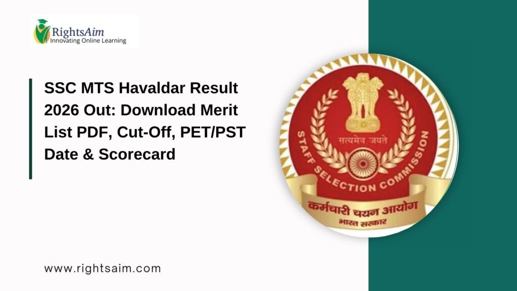 SSC MTS Havaldar Result 2026