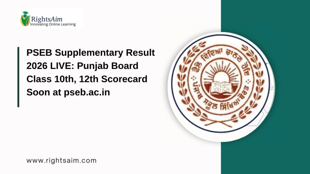 PSEB Supplementary Result 2026