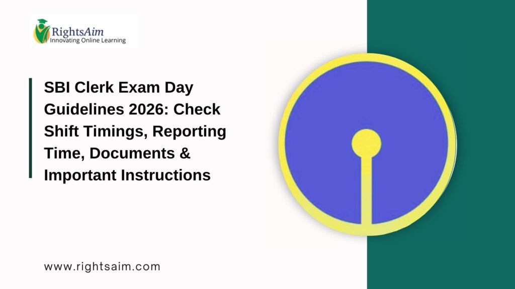 SBI Clerk Exam Day Guidelines 2026