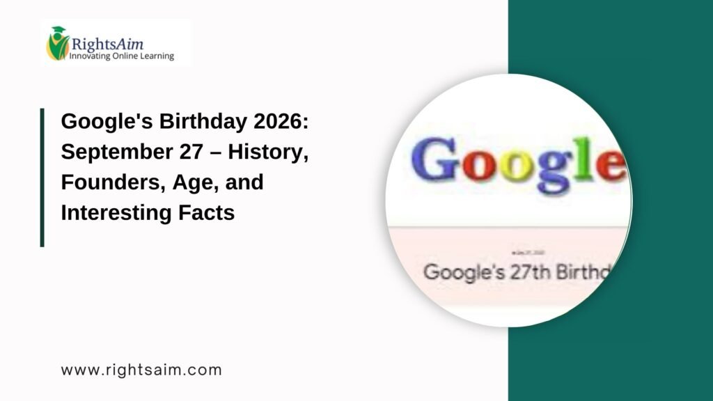 Google's Birthday 2026: September 27