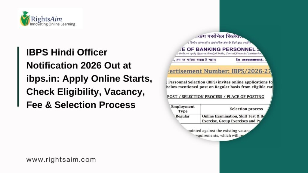 IBPS Hindi Officer Notification 2026
